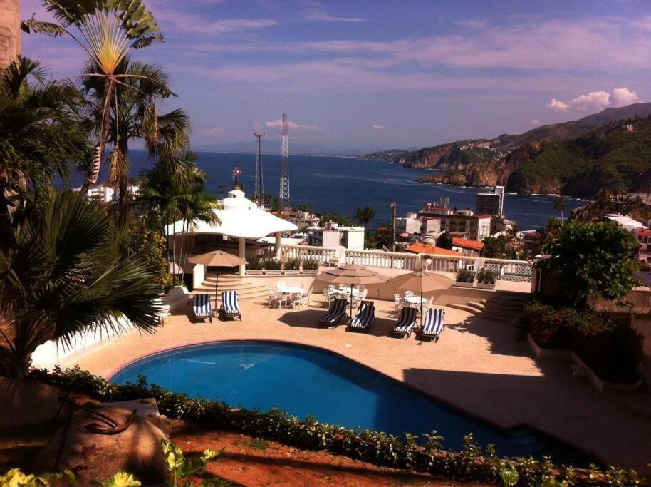 Villa Palmitas Acogedor Departamento Nivel Piscina Gigante Jardines Acapulco Exteriör bild