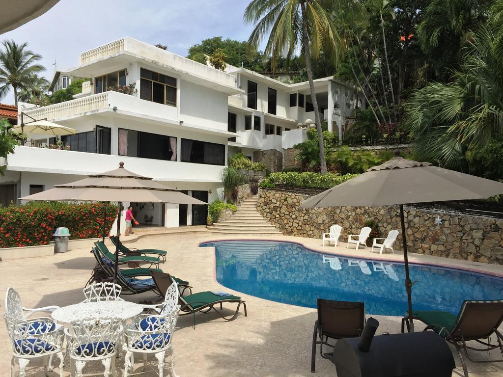 Villa Palmitas Acogedor Departamento Nivel Piscina Gigante Jardines Acapulco Exteriör bild